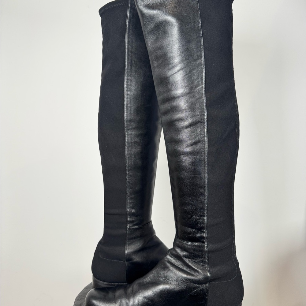 Stuart Weitzman 50/50 Over the Knee Boots Stretch Back OTK Size 8.5 - Picture 5 of 6